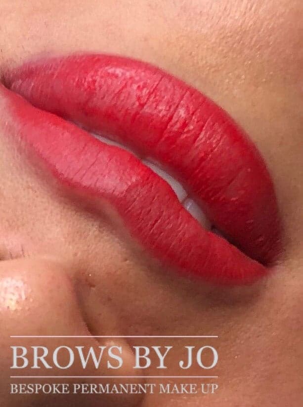 Lip blush result by Brows By Jo in Banbury